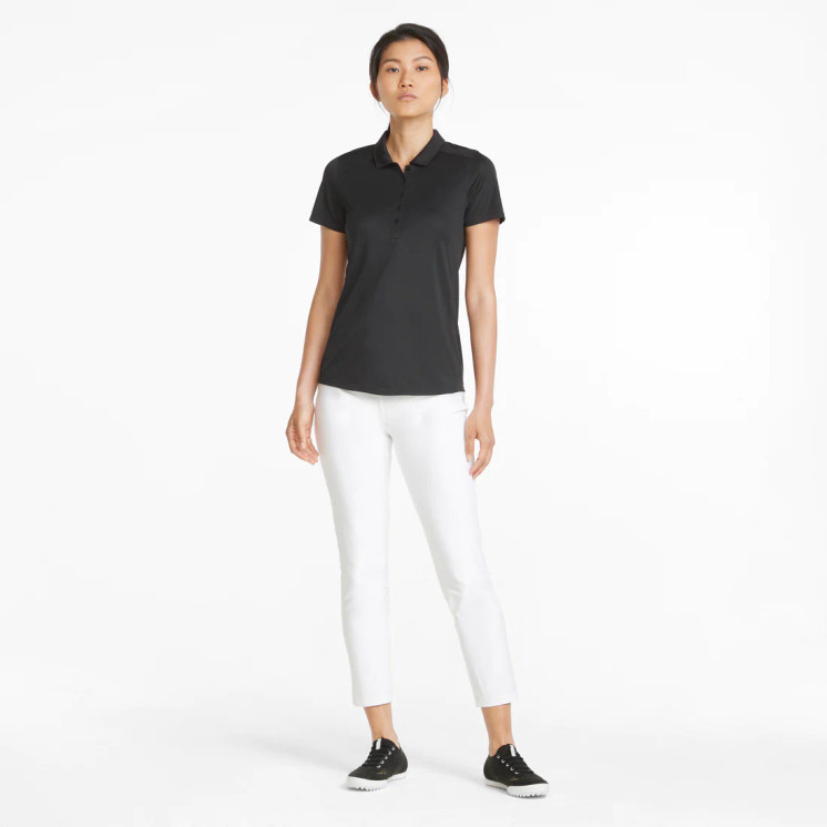 Puma Women's Gamer Short Sleeve Golf Polo -  Puma Black