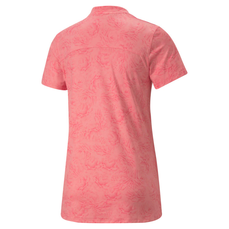 Puma Women's Mattr Bouquet Short Sleeve Golf Polo - Carnation Pink