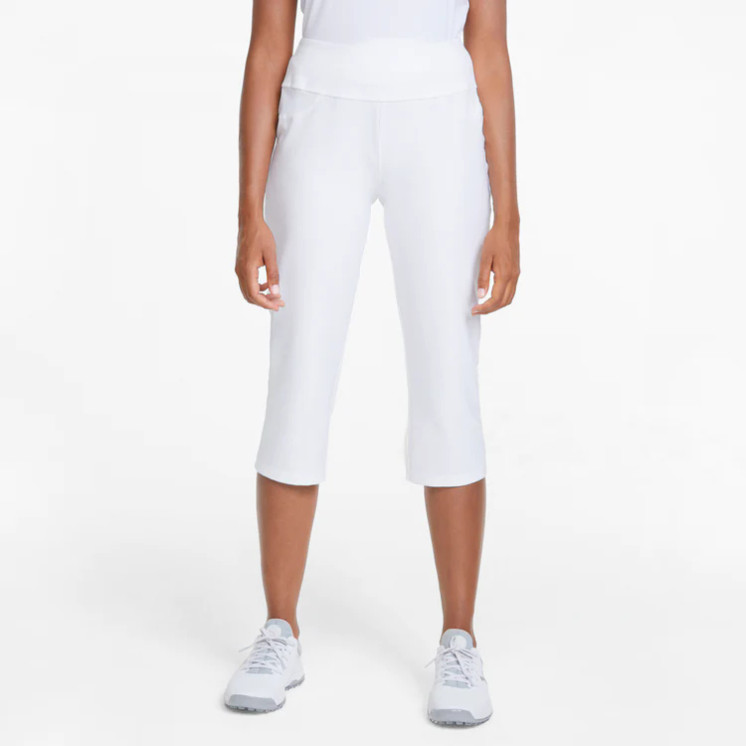 Puma Women's PWRShape Capri Golf Pants - Bright White