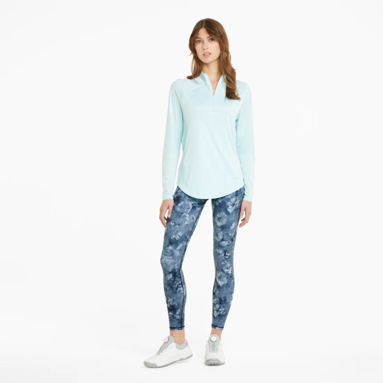 Puma Women's Printed Tights Golf Pants - Navy Blazer / Bright White