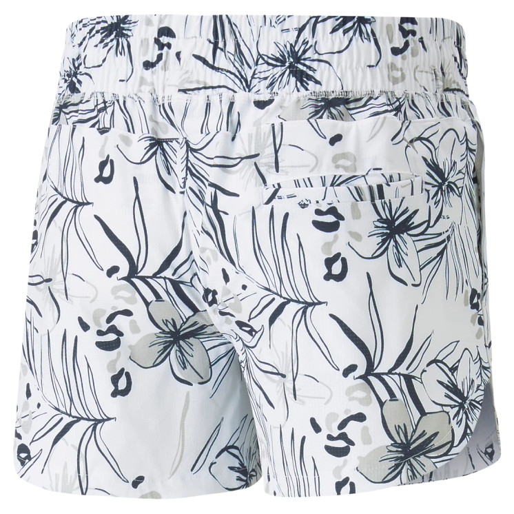 Puma Women's Vented Artwork Golf Shorts - Bright White / Navy Blazer