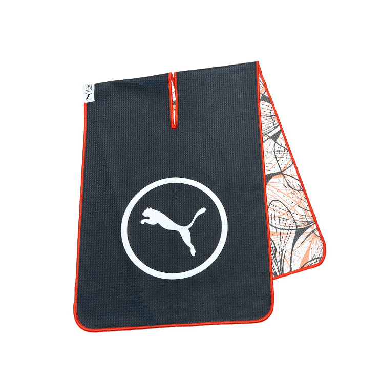 Puma Black Floral Golf Towel