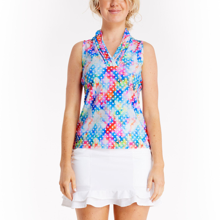 TZU TZU Zoey Women's Golf Top - Lotty Dotty