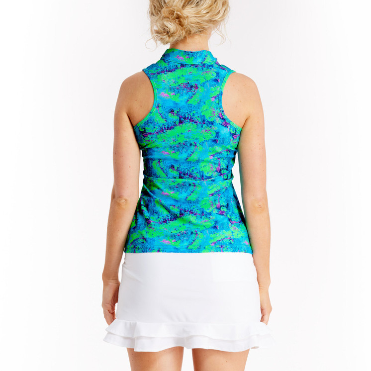 TZU TZU Bella Women's Golf Top - Trippy Typhoon