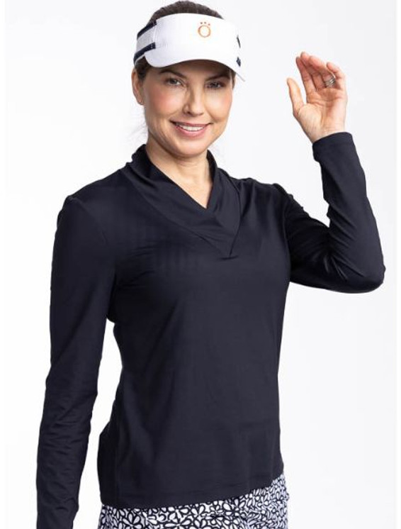 Kinona Lovely Layer Longsleeve Golf Top - Black