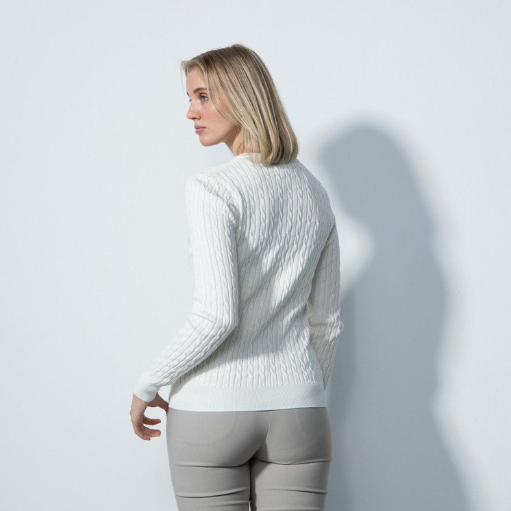 Daily Sports Cable Knit Sweater - White 