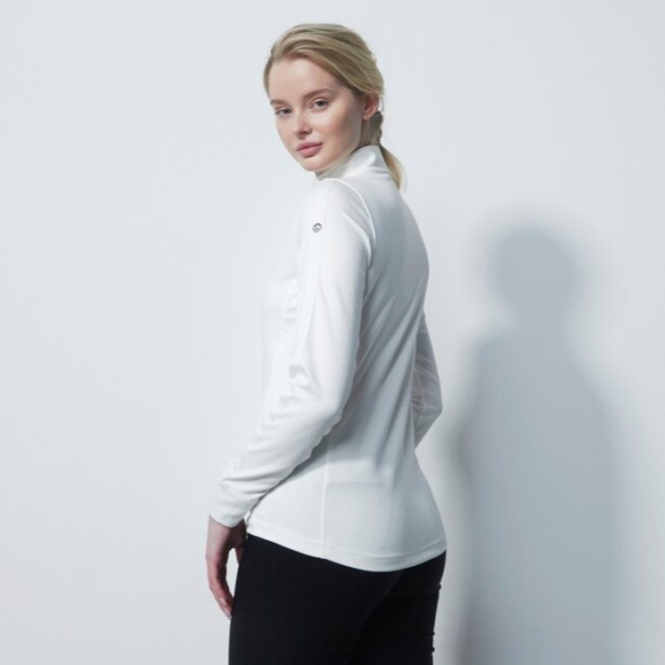 Daily Sports Midlayer Half Neck Long Sleeve Top - White 