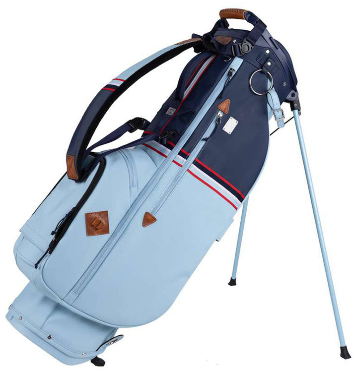 Sun Mountain Mid-stripe Single Strap Stand Bag - White-cadet-brick