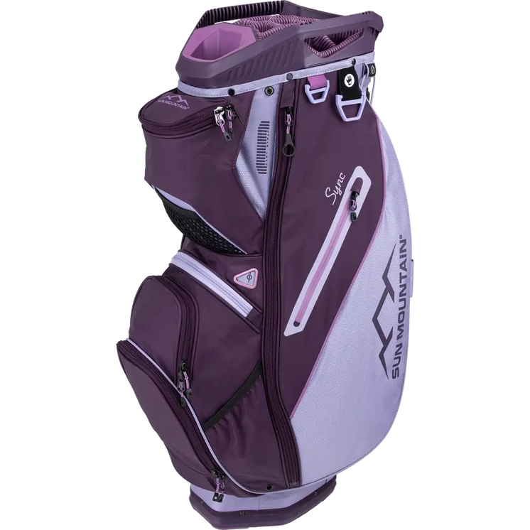 Sun Mountain Single Strap Women's Sync Cart Bag - Lilac-plum-violet