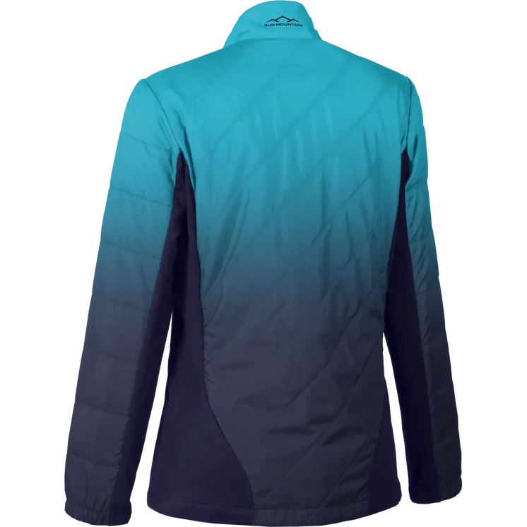 Sun Mountain Women's Gradient Golf Jacket - Navy-aqua