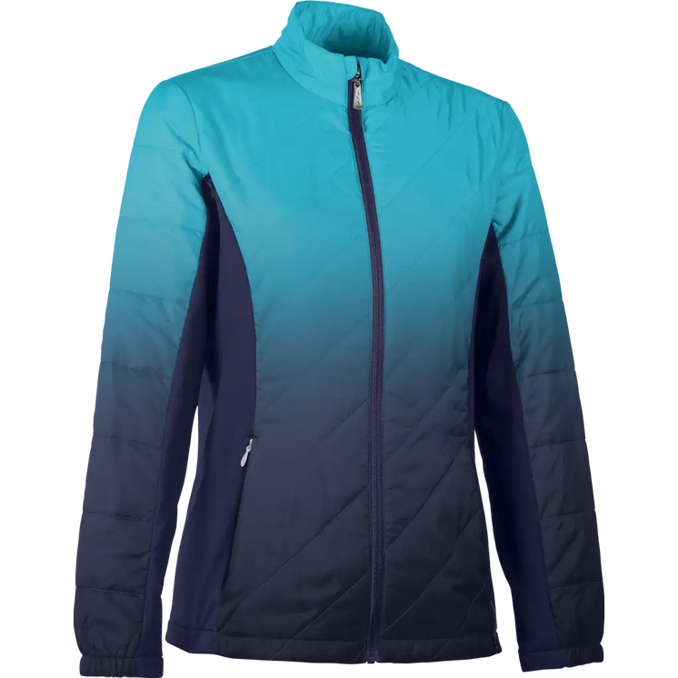 Sun Mountain Women's Gradient Golf Jacket - Navy-aqua