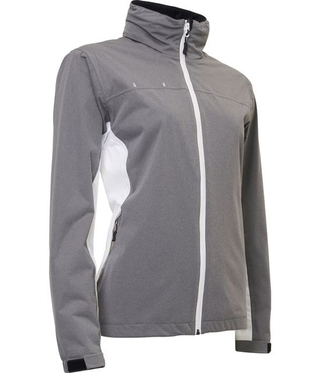 Abacus Swinley Rain Women's Golf Jacket - Grey Melange