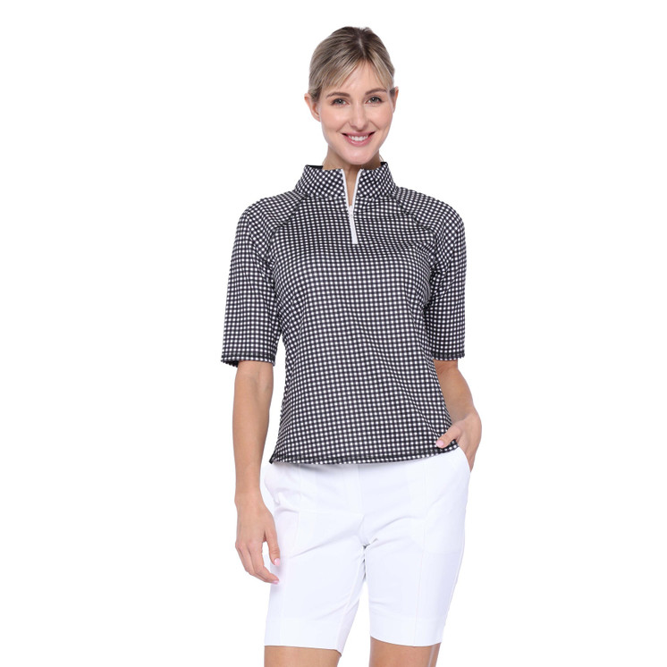 Belyn Key Side Reversible Half Women's Golf Sleeve - Black White