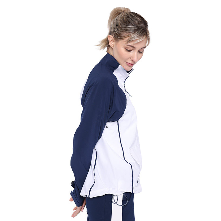 Belyn Key Nottingham Women's Golf Jacket - Blue/White
