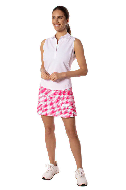 Golftini Awareness Skort - Hot Pink / White