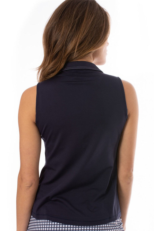 Golftini Sleeveless Fabulous Polo - Navy