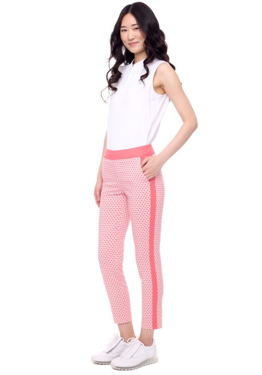 Swing Control Techno Ankle-length Pant - Coral/bolts