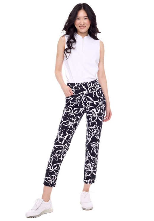 Swing Control Iris Techno Ankle-length Pant - Black/White