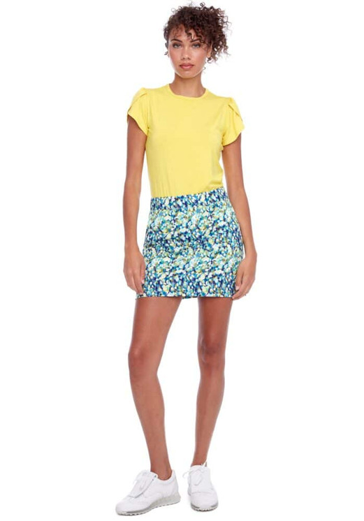 Swing Control Meadows Cloud Skort - Blue/Yellow