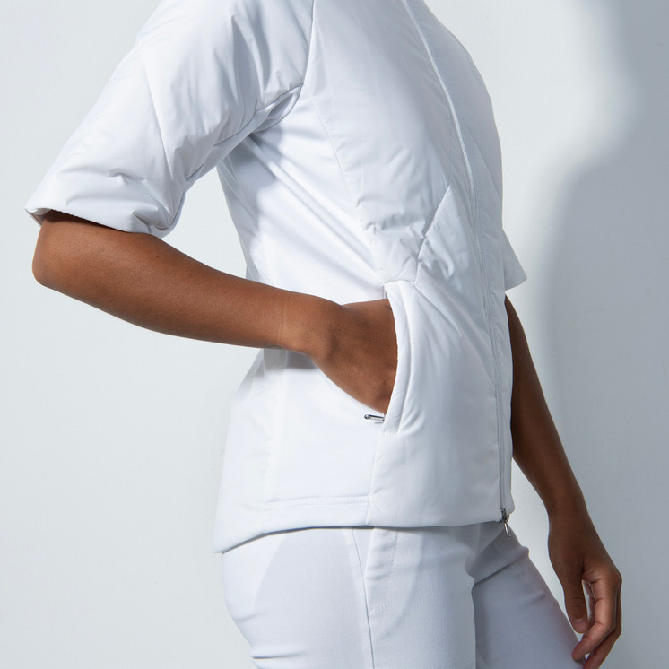 Daily Sports Caen Padded Short Sleeve Jacket - White Lightly 