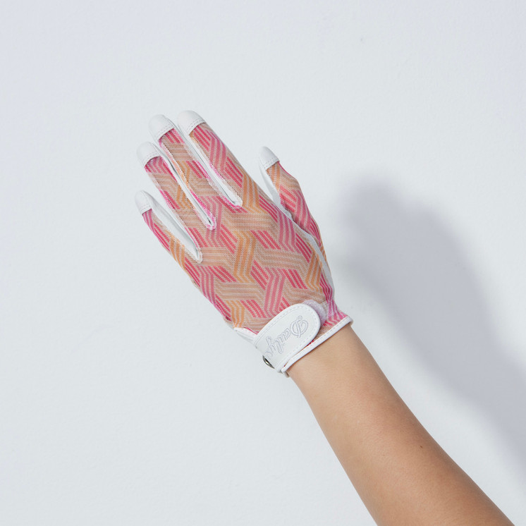 Daily Sports Perugia Geometric Print Sun Glove - Pink 