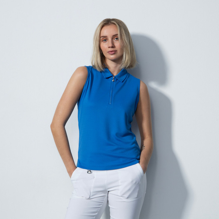 Daily Sports Peoria Sleeveless Polo Shirt - Cosmic Blue 