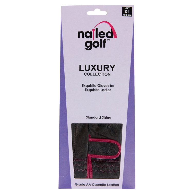 Nailed Golf Glove Luxury Collection (Standard Sizing) - Fuchsia