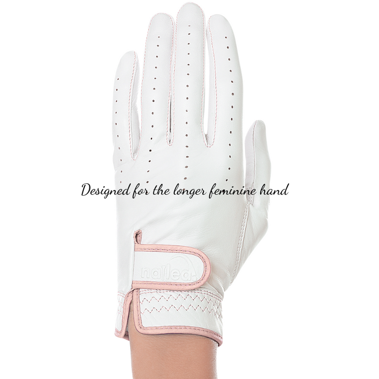 Nailed Golf Glove Elegance Collection (Elongated sizing) - Blush