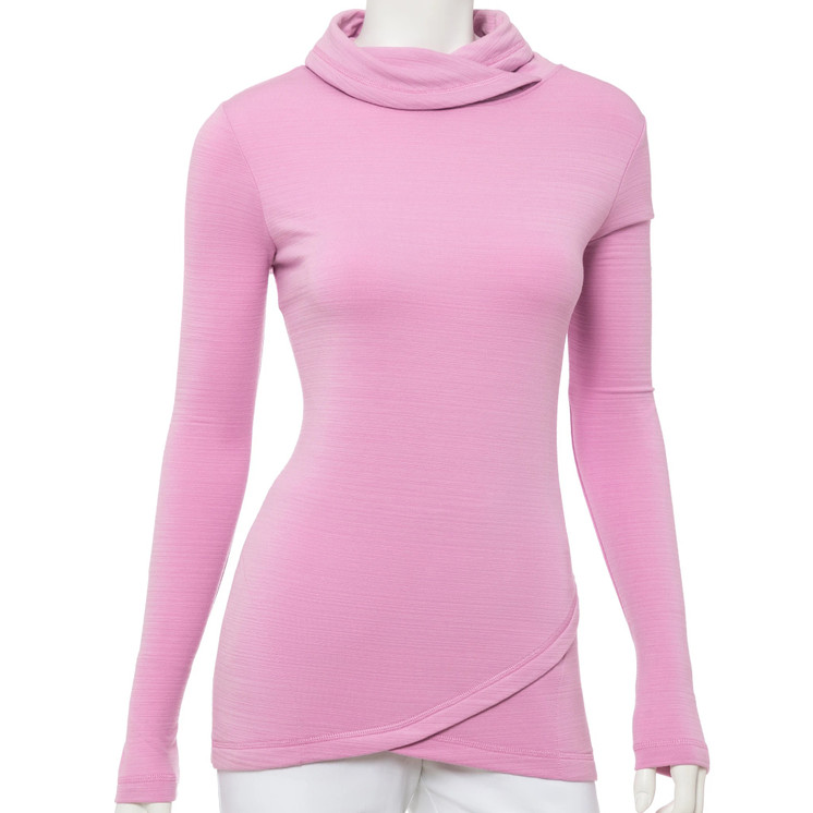 EP Pro Long Sleeve Crossover Fold Neck Women's Golf Pullover