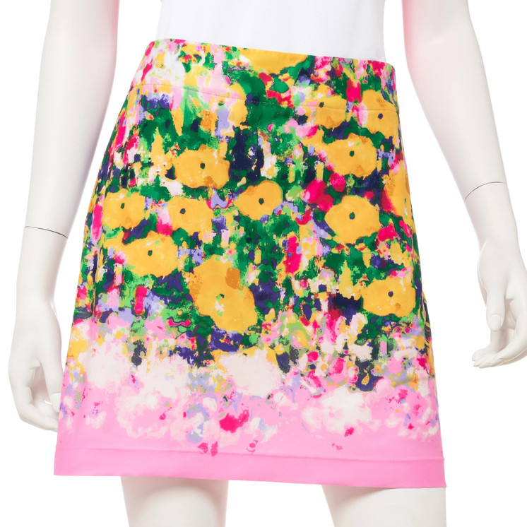 EP Pro Monet Watercolor Floral Border Print Golf Skort