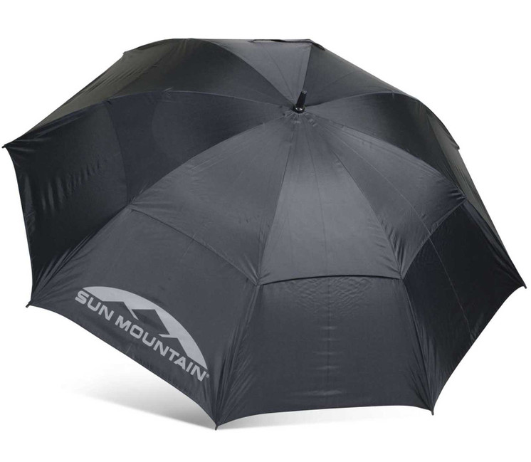 Sun Mountain Golf Push Cart Umbrella - Auto 62 Inch - Black
