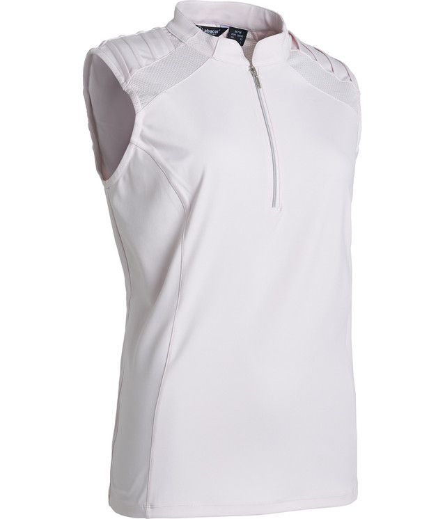 Abacus Sportswear Lisa Sleeveless Women's Golf Polo - Pale Pink