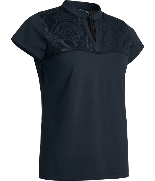 Abacus Sportswear Lisa Cup Sleeve Women's Golf Polo - Black