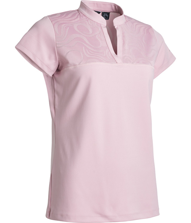 Abacus Sportswear Lisa Cup Sleeve Women's Golf Polo - Rosebud