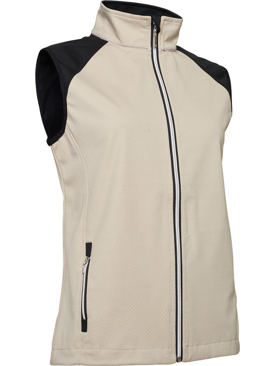 Abacus Sportswear Arden Softshell Women's Golf Vest - Sandshell