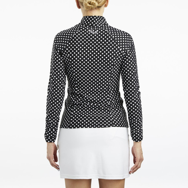 TZU TZU Sport Sasha Women's Golf Jacket Black Dotty