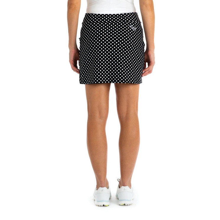 TZU TZU Sport Mia Women's Golf Skirt Black Dotty