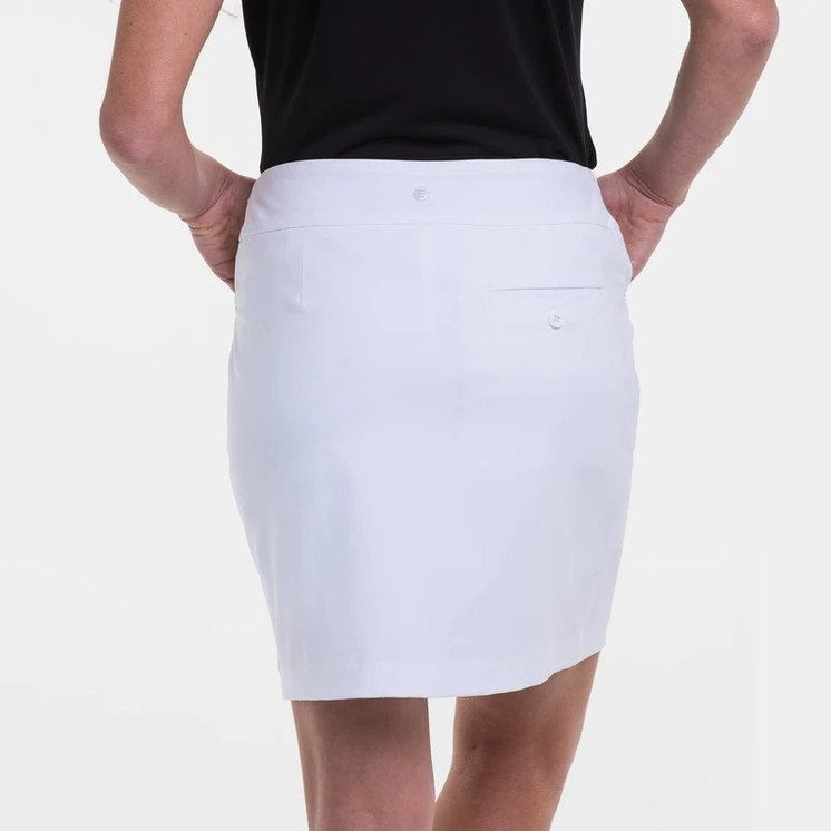 EP Pro NY Bi Stretch Pull On Women's Golf Skirt - White