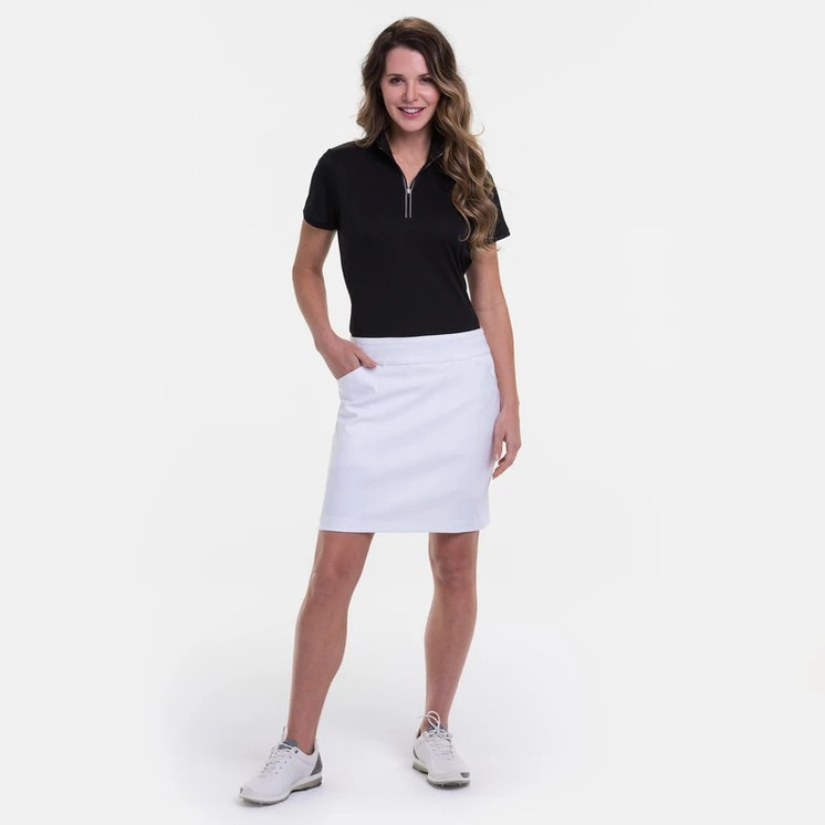 EP Pro NY Bi Stretch Pull On Women's Golf Skirt - White