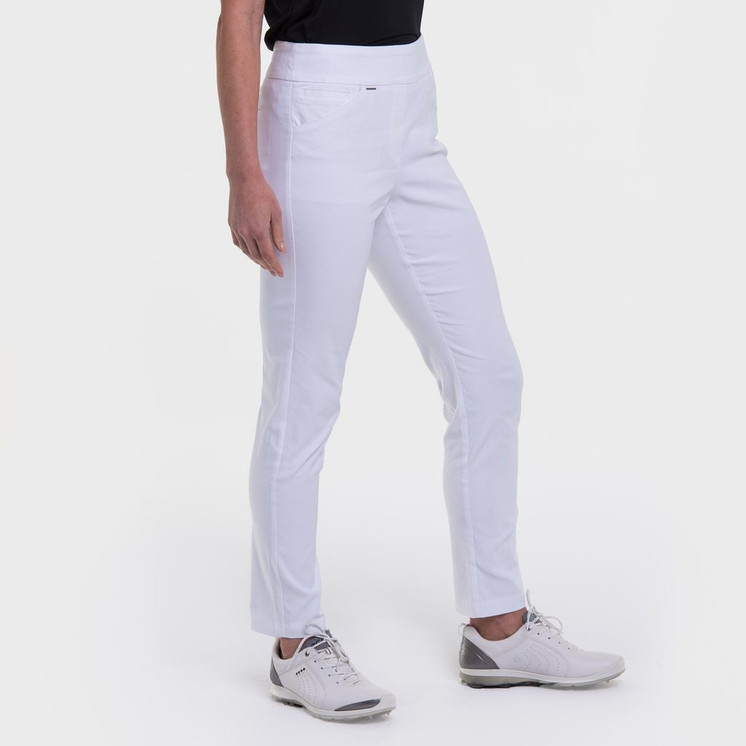 EP Pro NY Bi Stretch Slim Ankle Women's Golf Pant - White