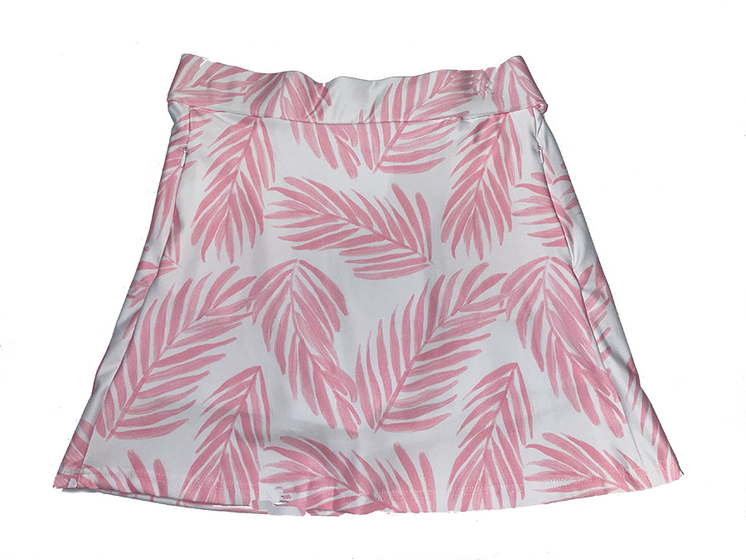 Smith & Quinn 17" Golf Skirt - Pink Palm - FINAL SALE