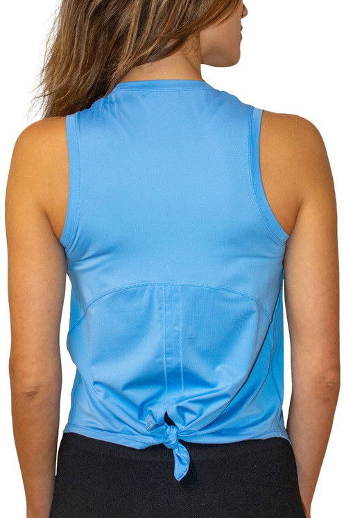 Golftini Sleeveless Sport Stretch Polo Top-  Sky Blue 