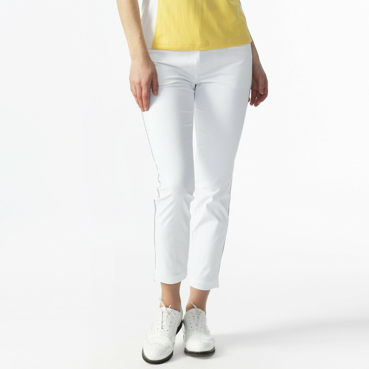 Daily Sports Glam High Water Ankle Pants - White 