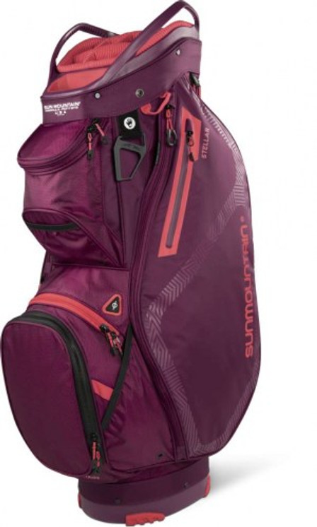 Sun Mountain Tellar Cart Women's Golf Bag - Berry Coral