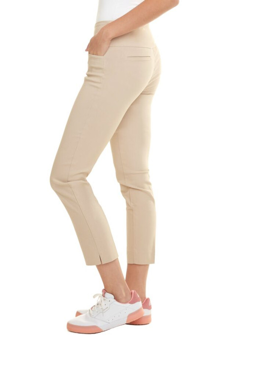 Swing Control Master Core Women's Golf Ankle Pants - Stone