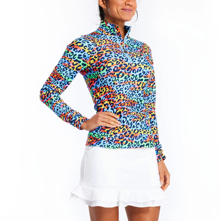 TZU TZU Sara Women's Golf Top - Party Cat