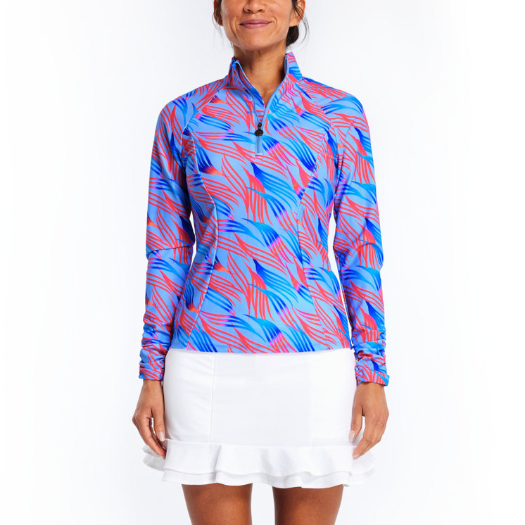 TZU TZU Sara Women's Golf Top - Nori