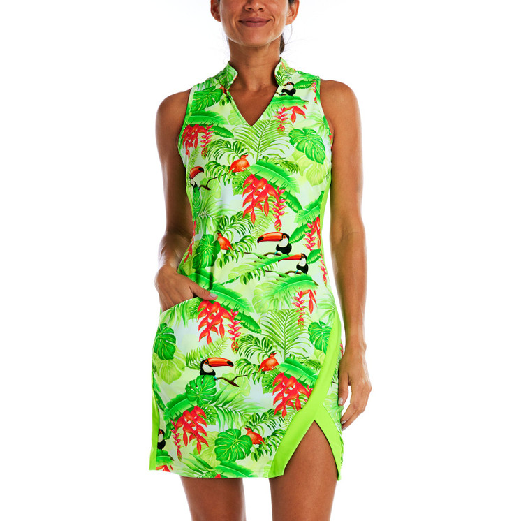 TZU TZU Kaia Women's Golf Dress - Toucan Jan