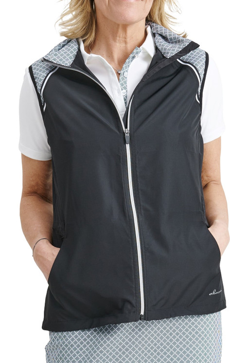 Abacus Sportswear Hills Stretch Wind Women's Golf Vest - black