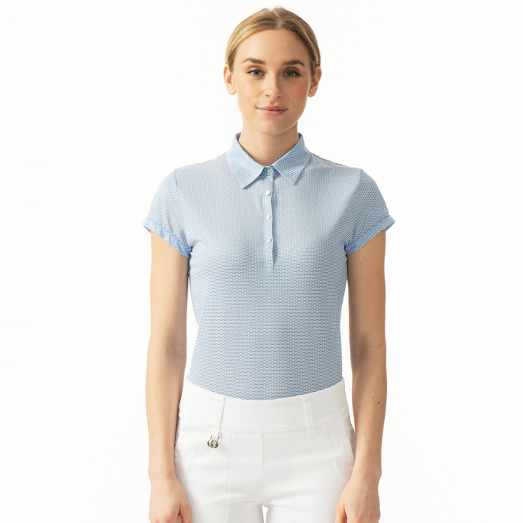 Daily Sports Carmela Short Sleeve Polo Women's Golf Shirt - Pacific Blue